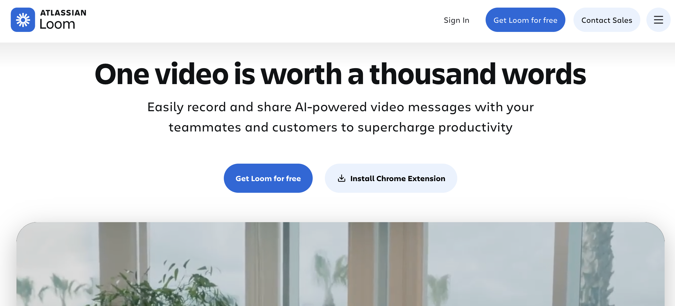 Loom workspace with video library and recording controls